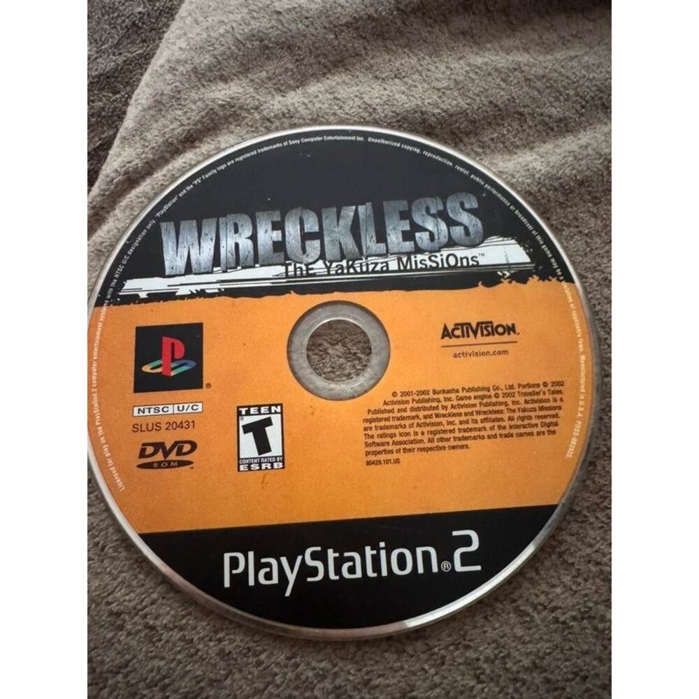 Wreckless ps2